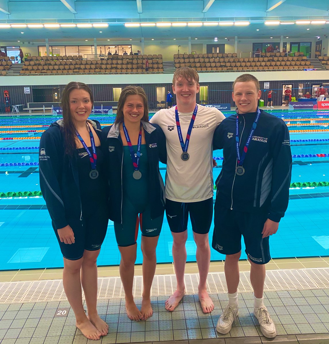 UOAPS's tweet photo. A huge district record for these four to win silver in the Mixed 4x100 Medley tonight @emilygrant_26 @yasmin8_perry @conormassey_ #jamieferguson #graniteathletes https://t.co/jkFYmnRVGf