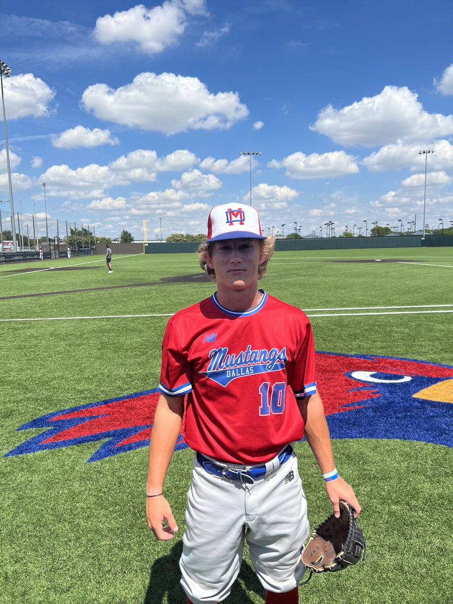 F: <a href="/MustangsDallas/">Dallas Mustangs</a> 17U Sharp 6, Stix 2023 Prospects Black 5
PoG: <a href="/Walker7Anderson/">Walker Anderson</a> 2 IP, 0H, 0R, 0 BB, 2K, SV
Notables: <a href="/KitnerReagan/">Reagan Kitner</a> 2-3, 2 RBI, R 
<a href="/JacksonRooker/">Jackson Rooker</a> 1-2, RBI, R