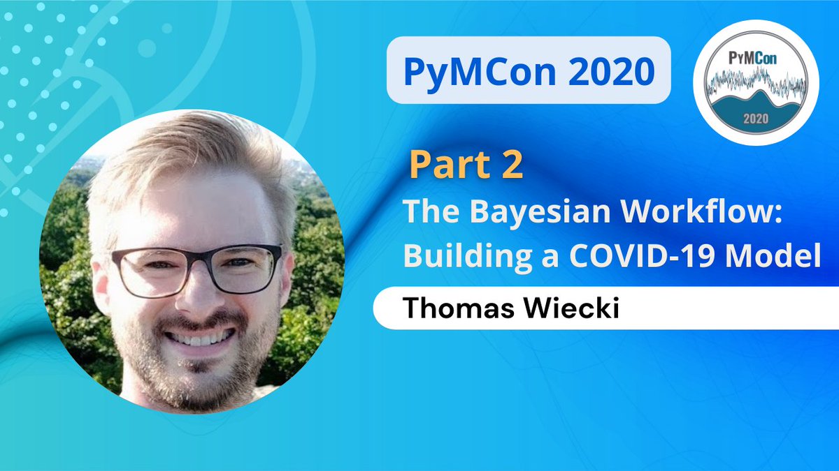 pymc_devs's tweet photo. In case you missed this at #PyMCon2020, check out:
• The Bayesian Workflow: Building a COVID-19 Model (Part 2)
• Thomas Wiecki(@twiecki)
• Discource discussion: https://t.co/NUEtZRyEZI
In this tutorial, we will build a COVID-19 model from scratch.
#pymc
https://t.co/6sIjfyzLxv https://t.co/bPNjayXMK0
