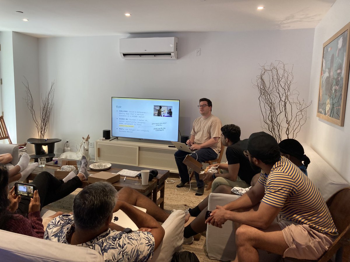 NPasquier's tweet photo. ✨ #HackathonLife here we go again 
Today at the #HackHouse @launchhouse we start a 9-day long hackathon on the web3-gaming-metaverse theme 🔥🎉
@jamierusso I’m going to follow your advice this time and build in public ! 

Start of the story here 👇🧵 https://t.co/bG0quzIaVY