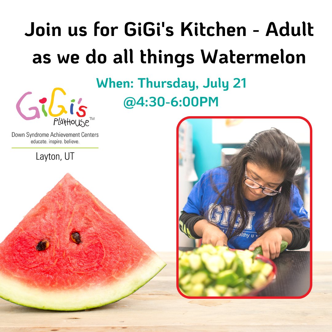 LaytonGiGi's tweet photo. GiGi's Kitchen - Adult is back!

And we are doing all things watermelon🍉🍉🍉🍉

We are making 4 recipes: something sweet, something savory, something spicy, and something to drink!

RSVP at the link below or visit our website and sign up today!
https://t.co/db89qkXjoe https://t.co/rtWdTsAxtT