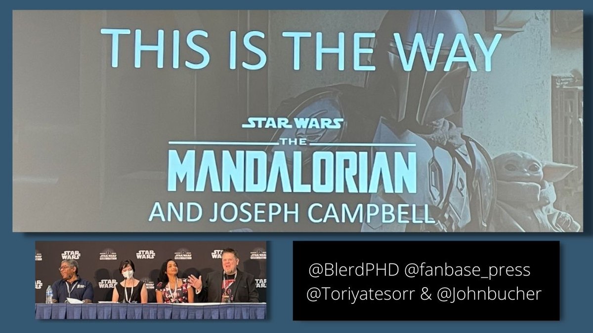 Panel Replay:

This Is The Way: The Mandalorian &amp; Joseph Campbell W/ <a href="/BlerdPhD/">Thomas Parham</a> <a href="/Fanbase_Press/">Fanbase Press</a> <a href="/TorriYatesOrr/">Torri Yates-Orr</a> &amp; <a href="/johnkbucher/">John Bucher</a>

YT:
youtu.be/ztWuV9R5Z70

iTunes: 
apple.co/2Nx3Cuk

Spotify:
spoti.fi/2T7rVxy

G+:
bit.ly/2RiZ1Oc

MORE:
whattheforce.ca/subscribe-to-p…