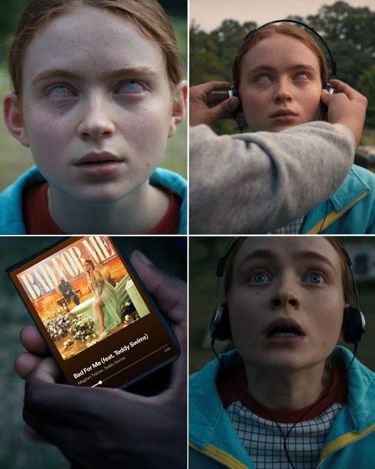 Meghan_Trainor's tweet image. I’ll save you Max 💚 #BadForMe #StrangerThings4