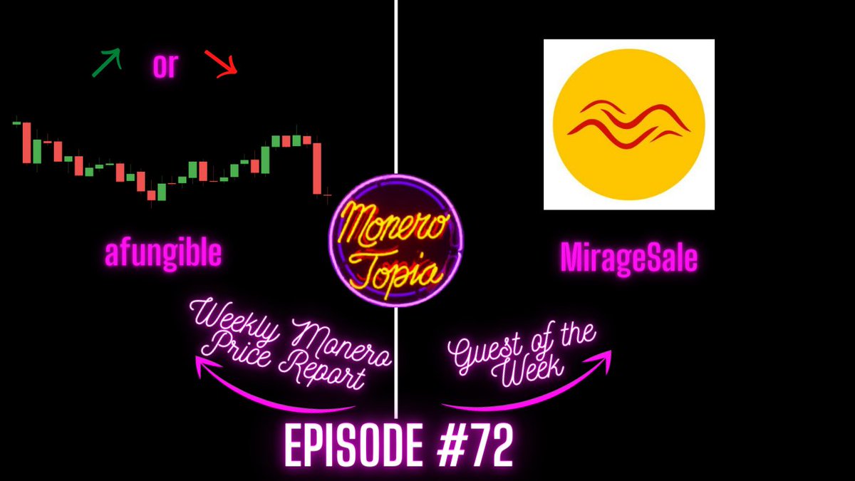 monerotopia's tweet photo. Join us TMRW for a LIVE #Monero Mornin’ chat @ 9AM-EDT/2PM-CET! Price Report w/ @afungibleX &amp; special guest @MirageSale, sell &amp; buy things with #XMR!

👀➡️: https://t.co/Sy2VDDTHre

Join➡️: https://t.co/OVjjWruGLh

Segments sponsored by…
🎢@cakewallet @monerocom
🎢@localmoneroco https://t.co/3k9js0a4KW