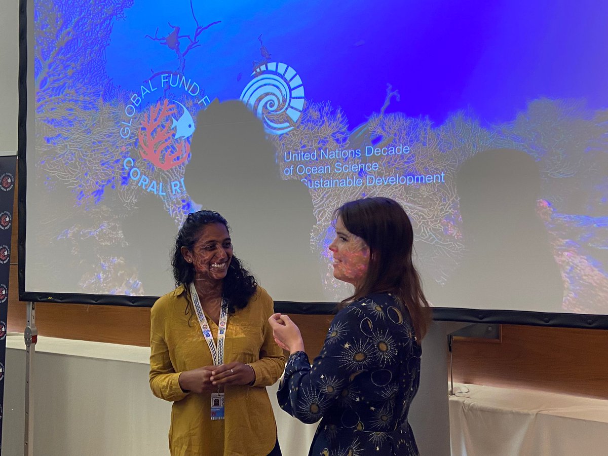 BangorUni's tweet photo. Amazing to see @sos_bangor_uni PhD student @JyodeeSP participate in the panel discussion at #UNOC2022

Jyodee's research concerns the changing structure of #CoralReef communities on remote reefs in the Central Indian Ocean.

@Bertarelli_fdn @Marine_Science @UNOceanDecade https://t.co/iIY3U8gNGl