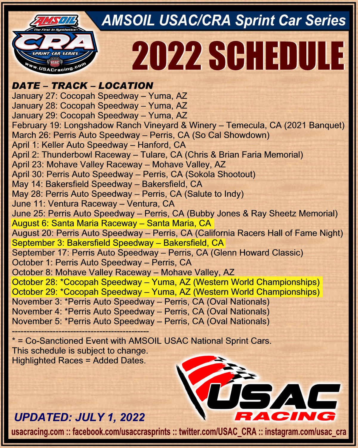 USAC/CRA Sprint Cars (USAC_CRA) / Twitter