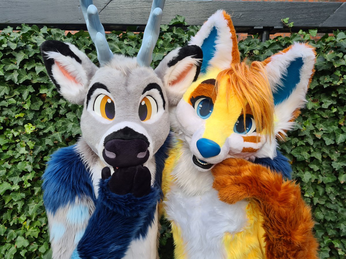 Girls just wanna have sun! ☀️🌴

🦊: <a href="/FuzzerFox/">Fuzzer</a> 
#FursuitFriday