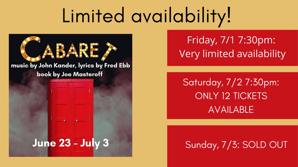 Closing SUNDAY - come join us! peterboroughplayers.org (603) 924-7585 #thingstodo #monadnockregion #professionaltheatre