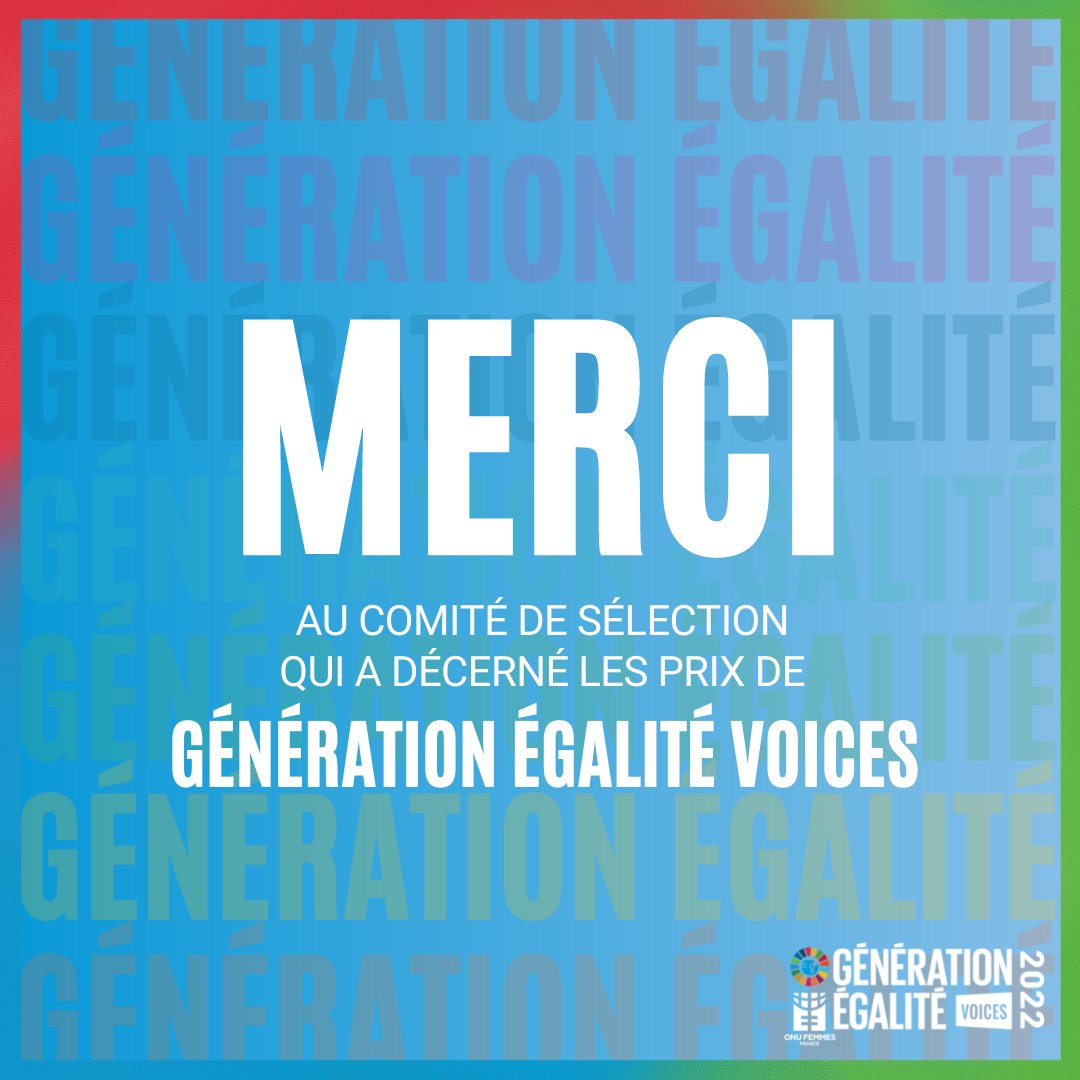 ONU Femmes France (@ONUFemmesFR) on Twitter photo 2022-07-02 08:42:00 🎬 Le festival Génération Égalité Voices 2022, c'est fini ! 🙏 Un grand MERCI au Comité de sélection qui a décerné les différents Prix : Sophie Pouget, Lindsey Nefesh-Clarke, @isabelle_blin, @CynthiaIllouz, @CaroleModi, @AlmaRacchetti et Hugo Panonacle 🎬 Le festival Génération Égalité Voices 2022, c'est fini ! 🙏 Un grand MERCI au Comité de sélection qui a décerné les différents Prix : Sophie Pouget, Lindsey Nefesh-Clarke, @isabelle_blin, @CynthiaIllouz, @CaroleModi, @AlmaRacchetti et Hugo Panonacle