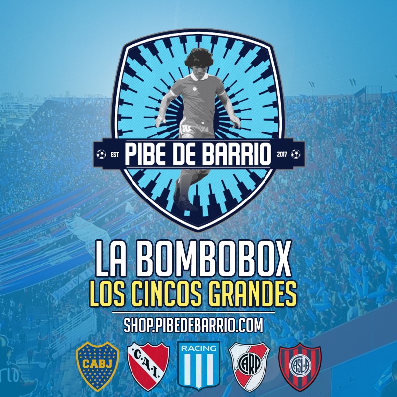 PibedeBarrioArg's tweet photo. ⏰⏰⏰⏰ La Bombobox coming in swiftly tomorrow 11am UK time ⏰⏰⏰⏰

🆕️🆕️ 5 Grandes version 🆕️🆕️
Guaranteed one of the big 5 (Boca, River, Racing, Sanlo, CAI)

👕👕 Good old La Bombobox for the rest of Argentina 👕👕

Please RT 🤝 https://t.co/LtokANLXv5