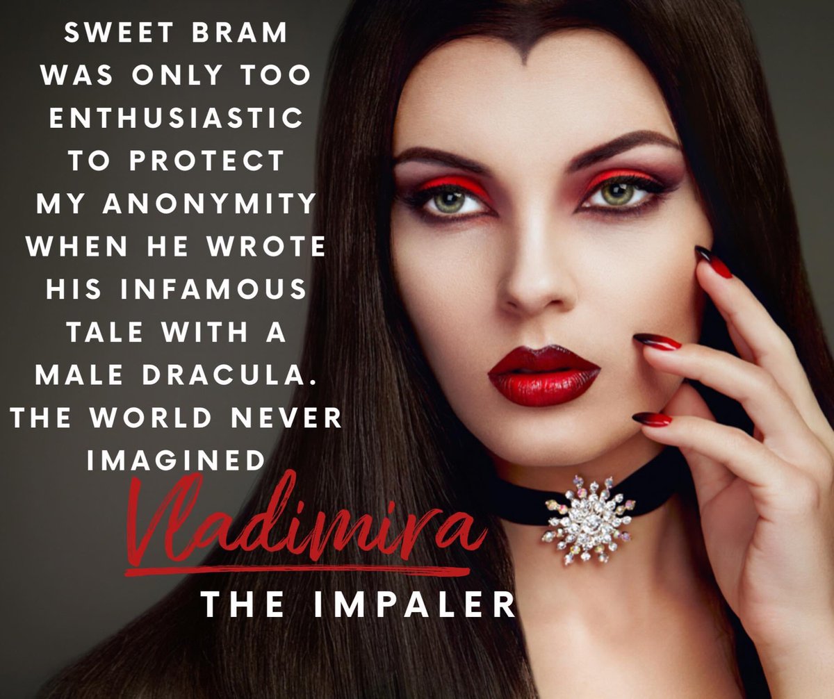 EmilyBethShore's tweet photo. @s_t_gibson And this is exactly why I wrote a FEMALE Dracula who has three grooms 😍

Vladimira the Impaler/Countess Dracula ❤️ https://t.co/zmIYUlcfsd