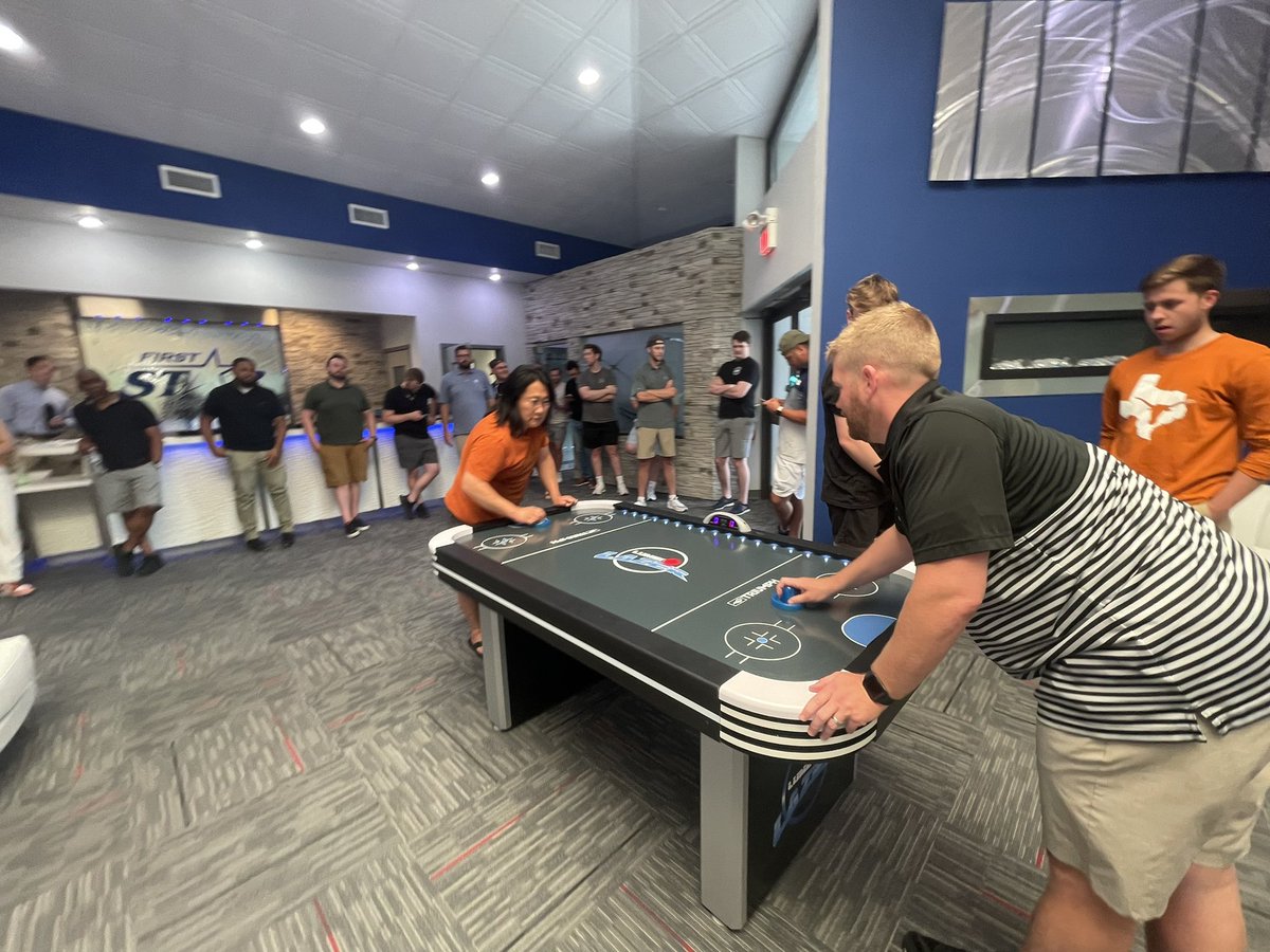 Firststarlog's tweet photo. The winner of #FSLSummerOlympics managers Air Hockey Tournament: Adam Mersch!! Congratulations https://t.co/2CBZ6wkEgq