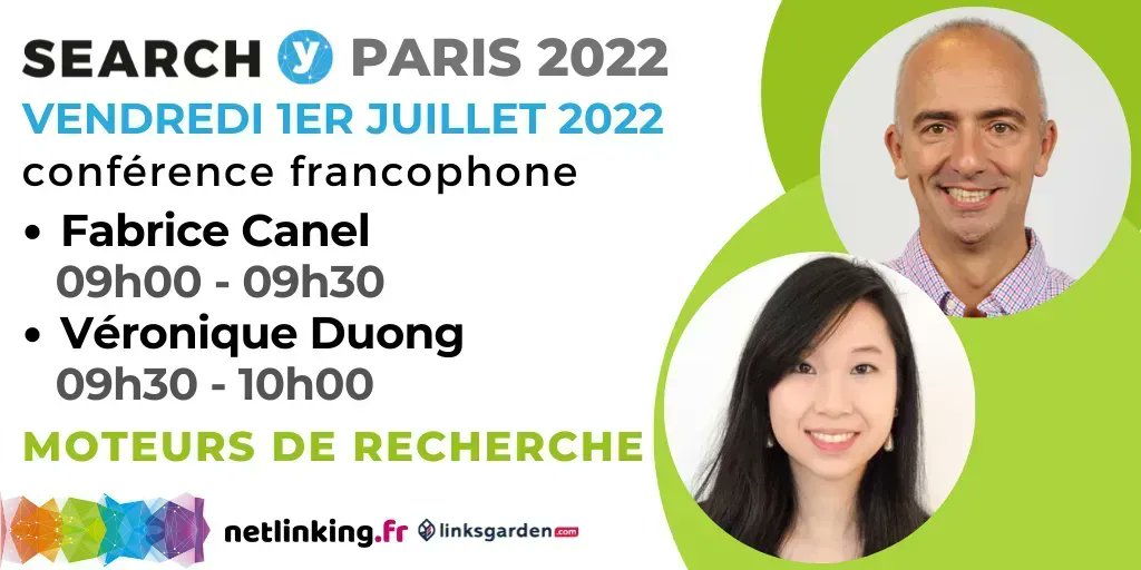 Search-Y (@search_y_paris) on Twitter photo #SearchY2022 #conferences
09h00-09h30
✅ IndexNow – Indexation instantanée dans tous les moteurs de recherche
🎤 <a href="/facan/">Fabrice Canel</a>
09h30 - 10h00
✅ Les différences entre Google et Baidu en 2022
🎤 <a href="/veroduong/">Veronique Duong-Nguyen - SEO Google & Baidu</a>
<a href="/netlinking_fr/">Netlinking.fr</a> <a href="/linksgarden/">Linksgarden (FR)</a> #SearchY2022 #conferences
09h00-09h30
✅ IndexNow – Indexation instantanée dans tous les moteurs de recherche
🎤 <a href="/facan/">Fabrice Canel</a>
09h30 - 10h00
✅ Les différences entre Google et Baidu en 2022
🎤 <a href="/veroduong/">Veronique Duong-Nguyen - SEO Google & Baidu</a>
<a href="/netlinking_fr/">Netlinking.fr</a> <a href="/linksgarden/">Linksgarden (FR)</a>