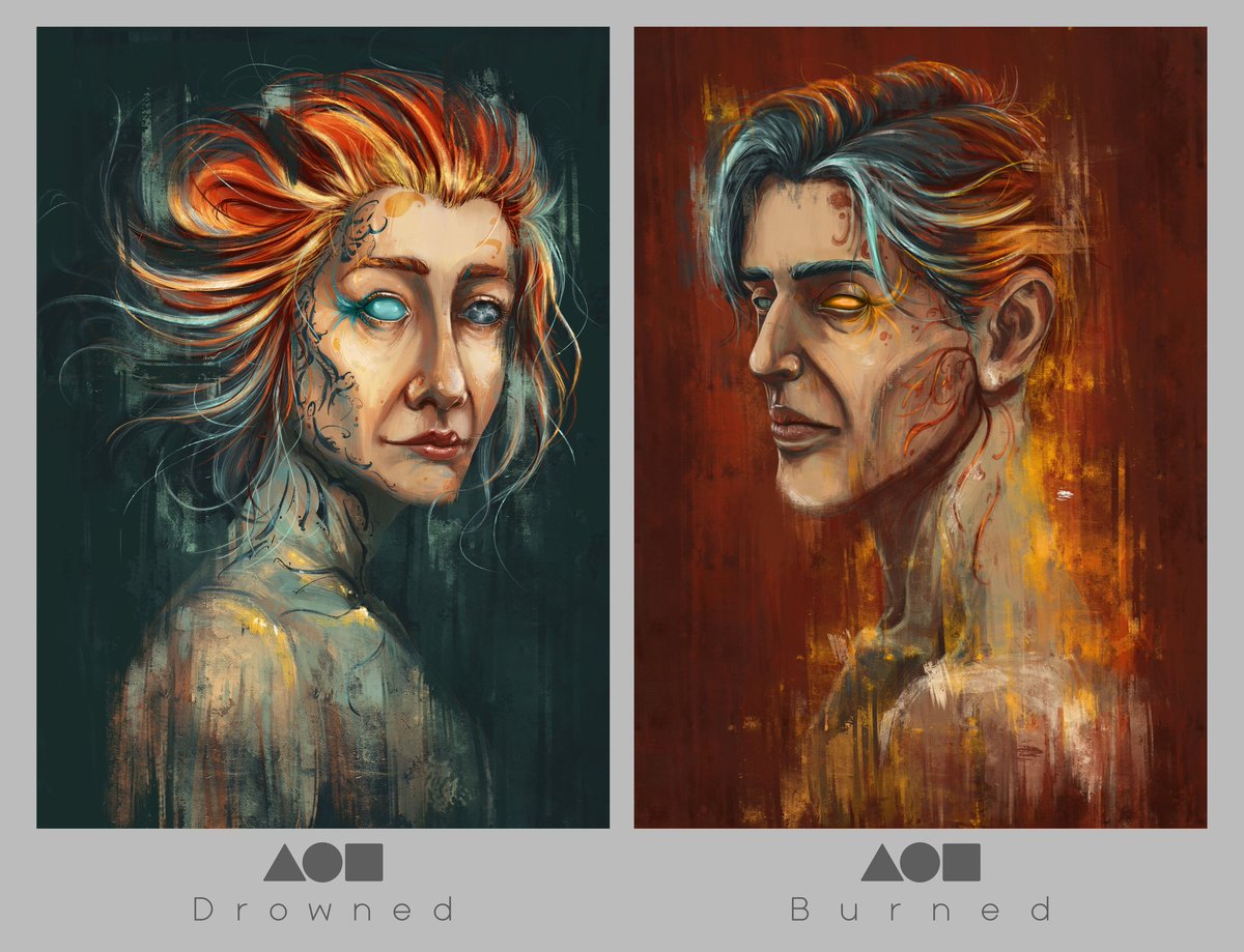 mohammadfadaiee's tweet image. &quot;Drowned&quot; &amp;amp; &quot;Burned&quot;
On &quot;Maybe I Maybe You&quot; collection is now available on Foundation

Digitalpaint 1/1

Fire against water , red against blue , light against dark , We learned to judge , Is there anything definite?

foundation.app/collection/mim…
#NFTSPACESHIP
#digitalpainting #nft