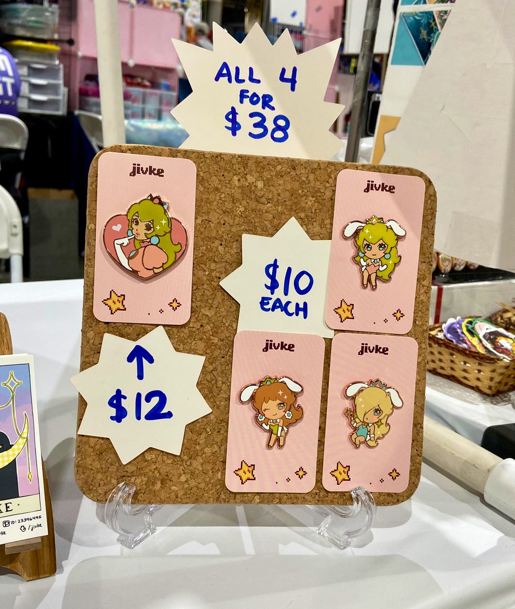 i'm at table H34 at AX this year! #AX2022ArtistAlley #AX2022 
i haven't been able to draw much this year, but at least i get to debut my first enamel pins!