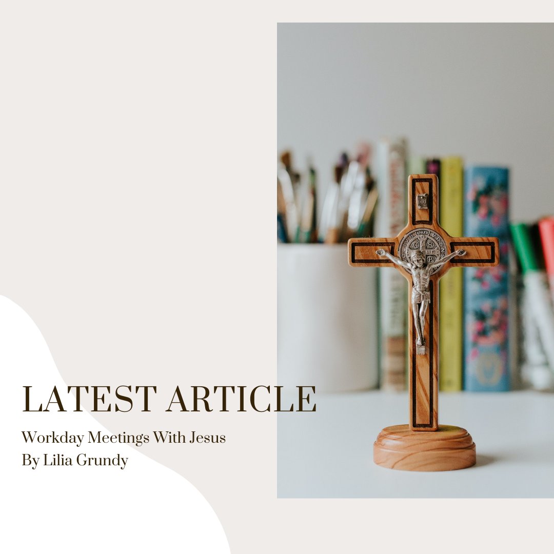 CathWomeninBiz's tweet image. "Despite my workplace’s mission, it’s easy to become distracted with the flow of emails, Zoom calls, and reports ... so I’ve added some simple steps to ensure I keep my workday meetings with Jesus every day." @grundy_lilia catholicwomeninbusiness.org/articles/2022/… #dailyroutine #prayerroutine