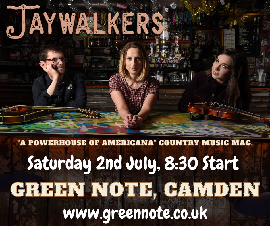 Jaywalkers (@jaywalkers_band) on Twitter photo London! We'll see you tomorrow at <a href="/GreenNote/">Green Note</a> ... 20:30 start. Would love to see you all there, tickets from ticketweb.uk/event/jaywalke… London! We'll see you tomorrow at <a href="/GreenNote/">Green Note</a> ... 20:30 start. Would love to see you all there, tickets from ticketweb.uk/event/jaywalke…