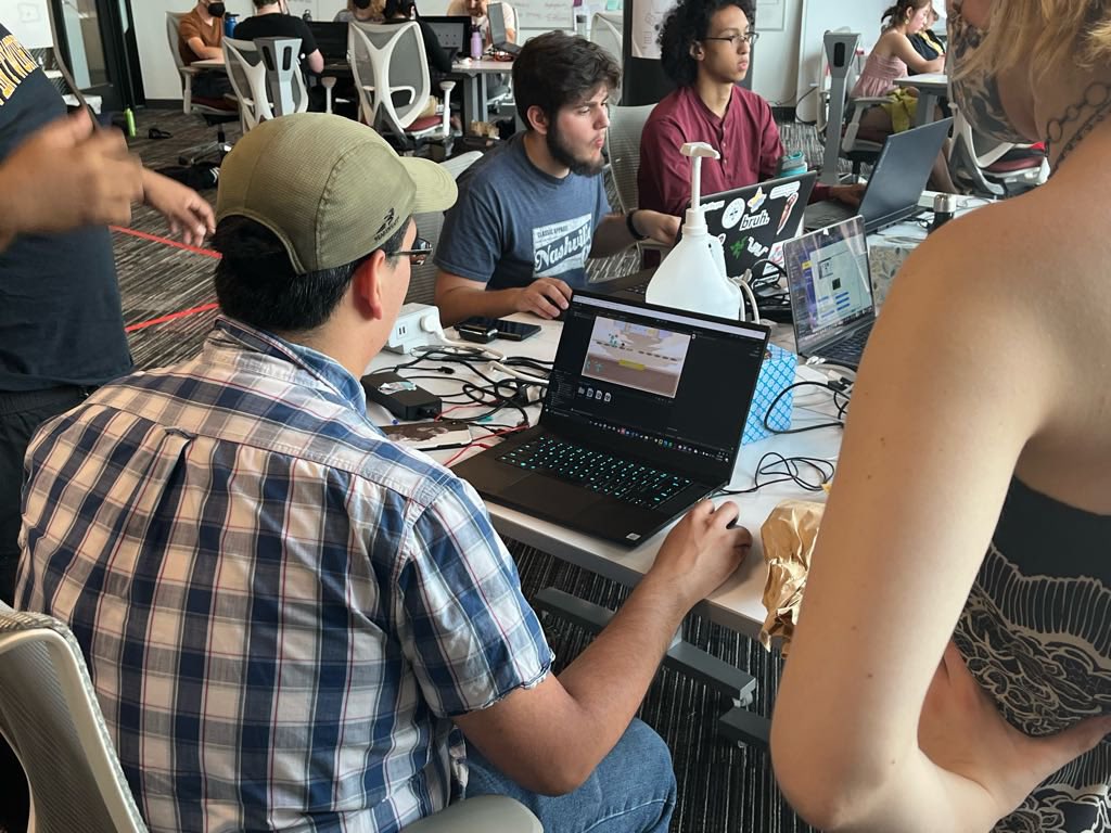 mass_digi's tweet photo. Thanks to #SIP17 alum @MannyMallea for dropping by & playtesting today! #SIP22 https://t.co/OXJh67ZZGy