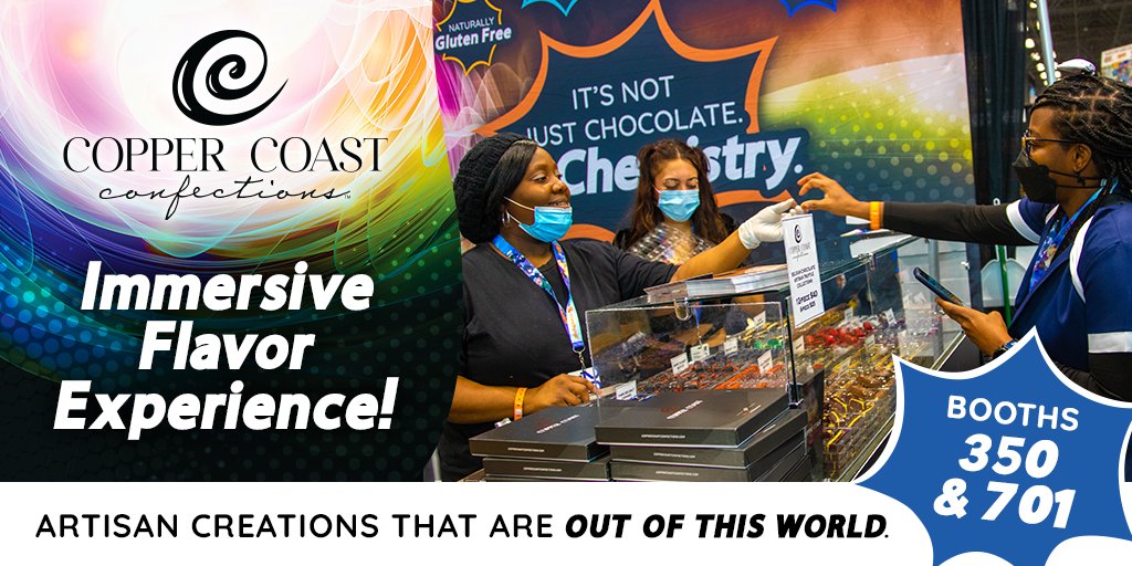 fanexpodenver's tweet photo. Come experience the Copper Coast @ Booths 350 & 701! Pop-culture inspired gourmet fudge & artisan chocolates with flavors that take your taste buds to places far, far away!
#ShowPartner #Ad https://t.co/5UDsC4pvQu