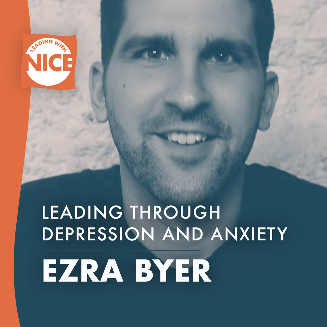 LeadingWithNice's tweet photo. Having been in the trenches,  @ezrabyer wrote a book about what to do when depression and anxiety takes hold. He stopped by the #podcast to discuss  some practical steps leaders can take when struggling with #mentalhealth: https://t.co/S2ccm1AK53 https://t.co/hKEWkQE4Sd