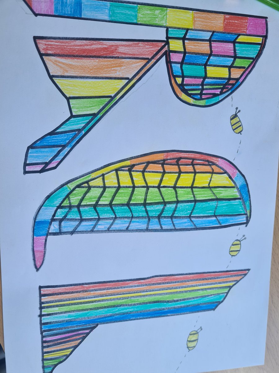 MissCooper84's tweet photo. Transition day into Year 6 complete and I couldn't be happier with my new class! Already, their creativity, artistic flare and eye for detail has blown me away! @ManorsidePoole https://t.co/YJ4O3Gyn72
