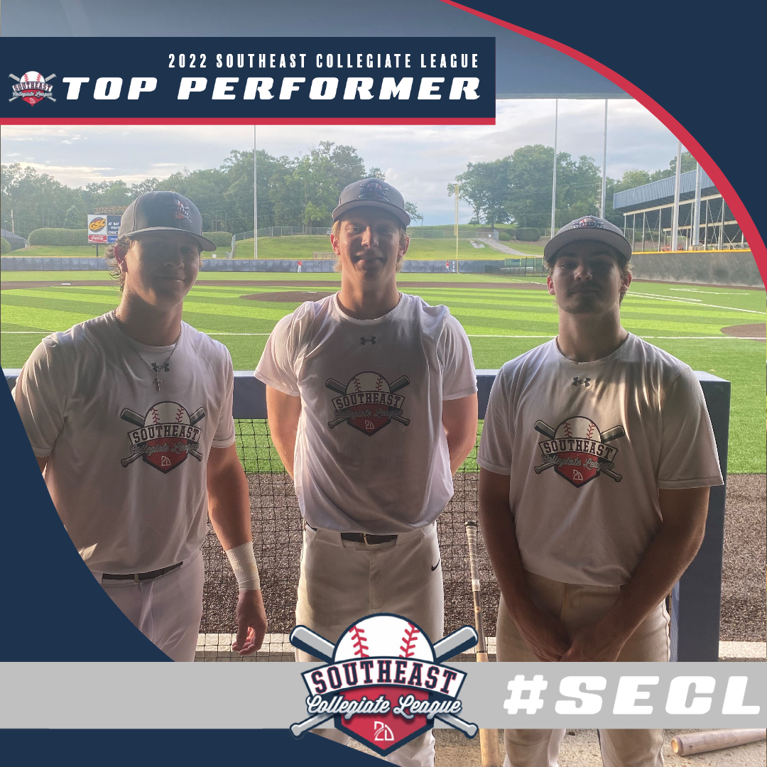 SECollegiateLge's tweet image. ⭐️ #TopPerformer ⭐️

Brooks Buchanan: 1-1, 2B, RBI
@EMCCathletics 
Thomas Cheatham: 1-2, RBI
@NWCCBaseball 
Sam Thomas: 2-2, 2B

#SECL
