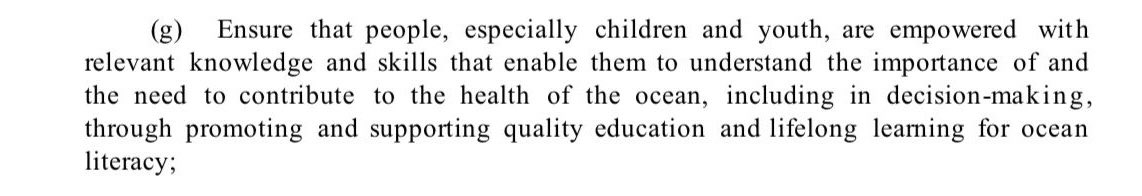 Final ceremony and #UNOC2022 Lisbon Declaration includes #oceanliteracy @CANoceanlitCO #OceanDecadeCanada