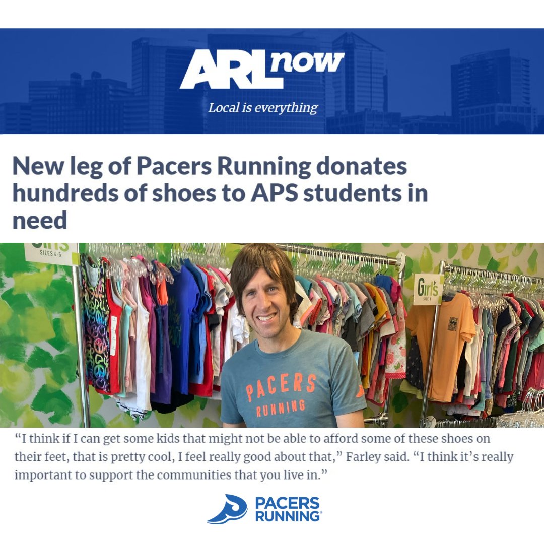 1,000 pairs of shoes. That's what #Pacers has committed to donating to our community and those in need through our partner @RelayRunCo. This April, we donated 104 pairs to Arlington Public Schools through the nonprofit Clothesline. Read here: bit.ly/3OZB4Wr
#foreveryrun