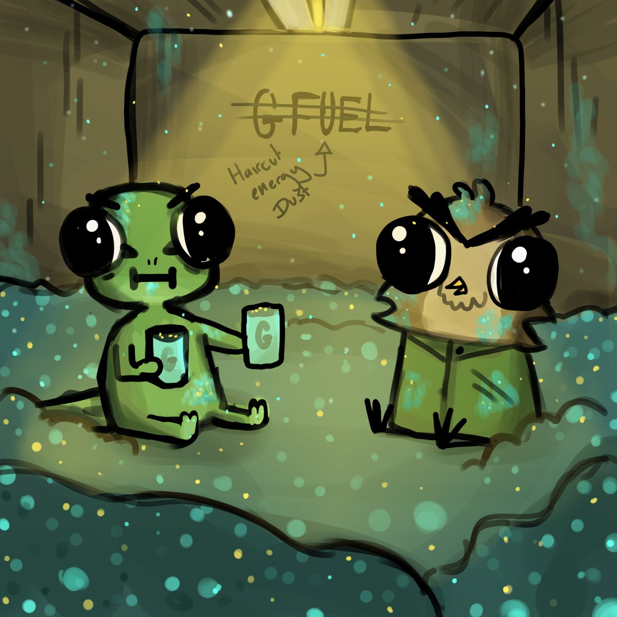 charlottebmakes's tweet photo. THE ADVENTURES OF FROGMAN AND JAY!
(the character frogman is the creation of HairCut Industries, managed by THE @BiigHairCut, and jay is the amazing artist @jnyiks_) 🐸🦉 https://t.co/fVfMVRlDV3