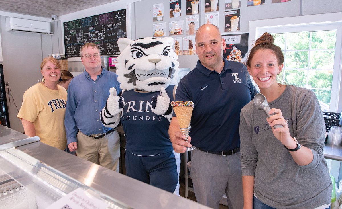 TrineUniversity's tweet photo. Scoops Ice Cream held a fundraiser to support Riley Children's Foundation on June 28. Trine University raised $1,127 during the scoop-off! Trine University is proud to be part of a fundraiser for such a great cause. Almost $6,500 was raised for Riley Children's Hospital! 💙⚡ https://t.co/47r61oLCvL