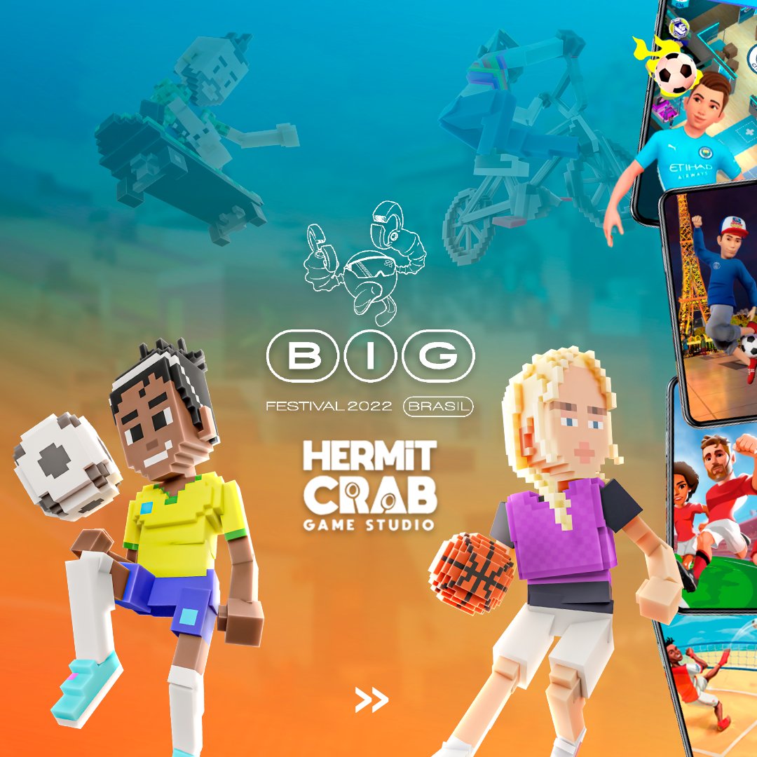 BIG_Festival's tweet photo. O @hermitcrabgame estará participando do BIG Festival 2022, o maior festival de games da América Latina!

O evento, que acontecerá entre os dias 7 a 10 de julho em São Paulo, reúne os melhores jogos do mundo inteiro, área de lançamentos de grandes publishers de jogos... https://t.co/Fr3Lg44von