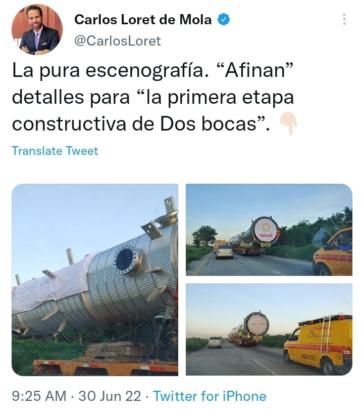 ChecoSlovaco_'s tweet photo. @abrahamendieta @FelipeCalderon @nytimes Hablemos del nuevo montaje de #LordMontajes López : #DosBocas https://t.co/K31oeEqyle