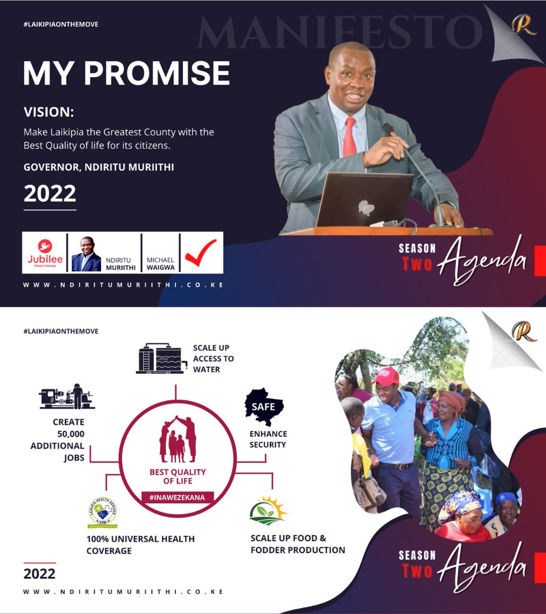 My Promise for @LaikipiaCountyG by @NdirituMuriithi #KumiBilaBreak #Inawezekana