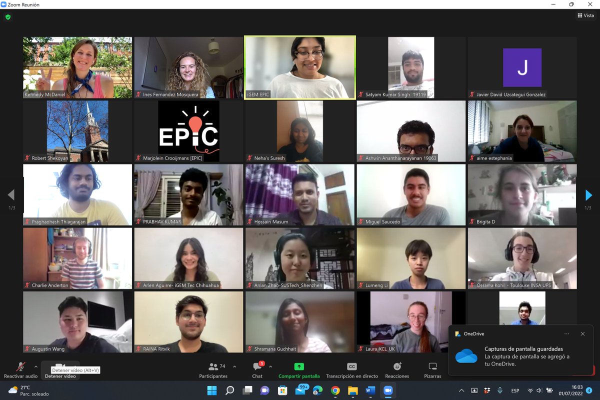 Attended the @iGEMEPIC summer bootcamp today! Very interesting talk by Kennedy McDaniel PhD.
Looking forward to the other sessions this weekend 😁