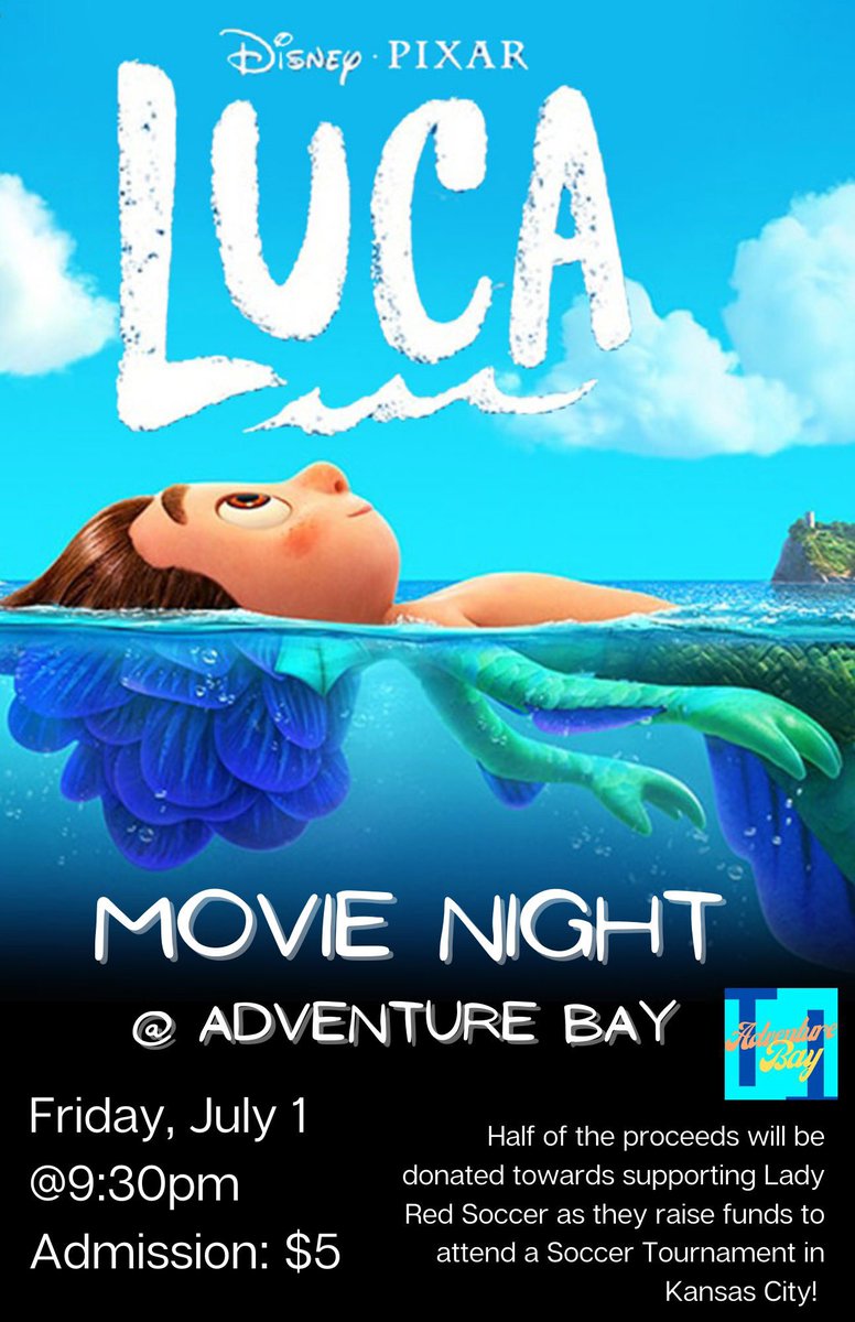 adventurebaylk's tweet photo. Luca begins at 9:30pm tonight! Come out and support our @LiberalHSSoccer ! https://t.co/wQmcVzzJUW