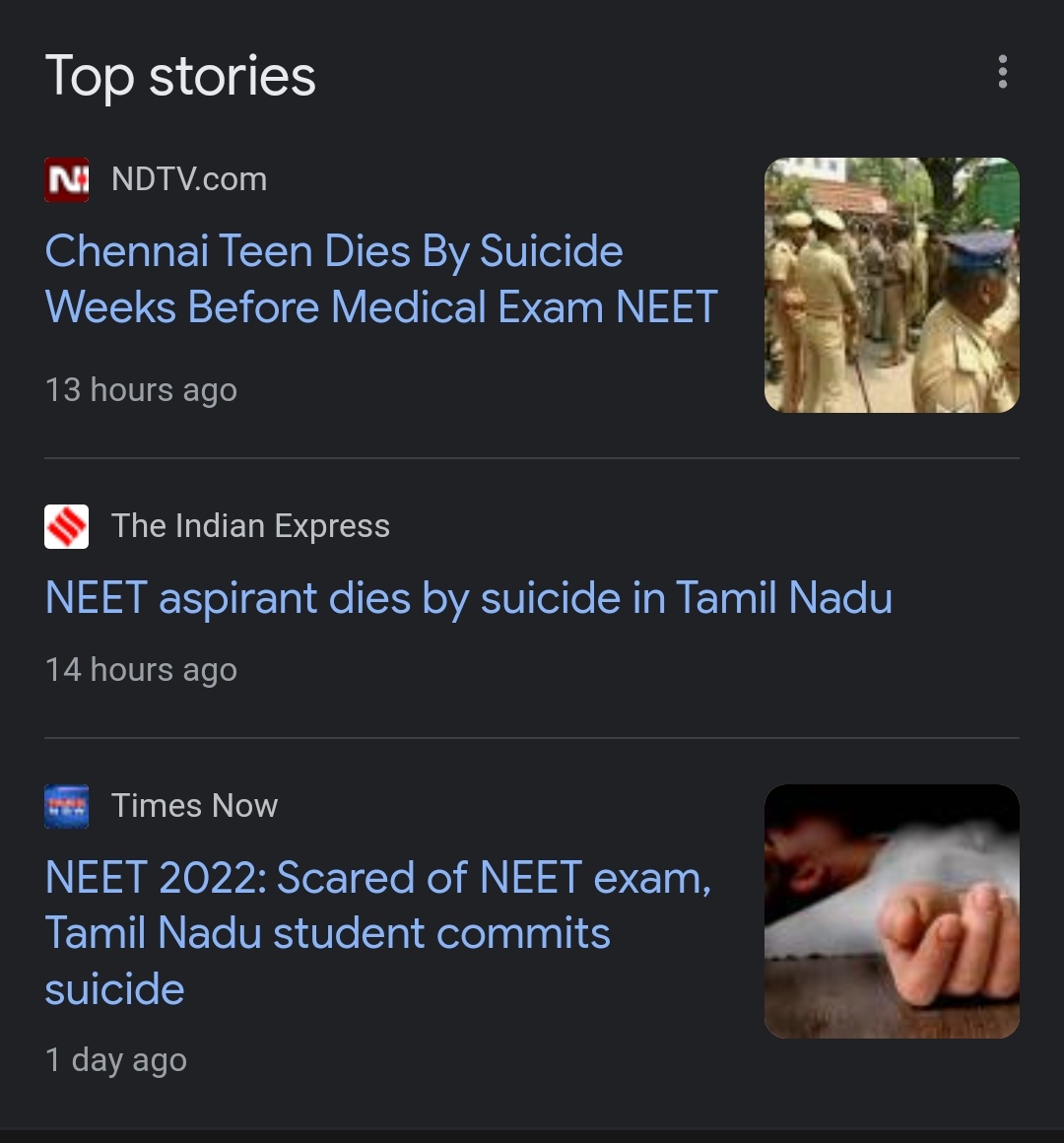 kashinaromman99's tweet photo. Rancho from 3 idiots said "agar aisa koi machine banaya hota jo dimag ka pressure naap saake,tb pta chalta ki ye suicide nhi murder hein"
21 suicide cases in less thn 24 hrs   bcz of exam pressure &amp;our higher authorities comparing NEET with school exam!
 #CandleMarchForNEETUG https://t.co/gkD1NqA8kt