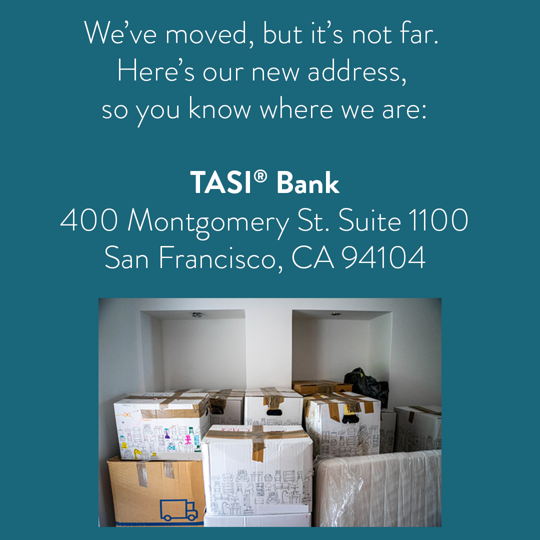 Hey! We've moved. But don't worry. It's not very far. Here's our address: 400 Montgomery St. Suite 1100, San Francisco, CA 951104.