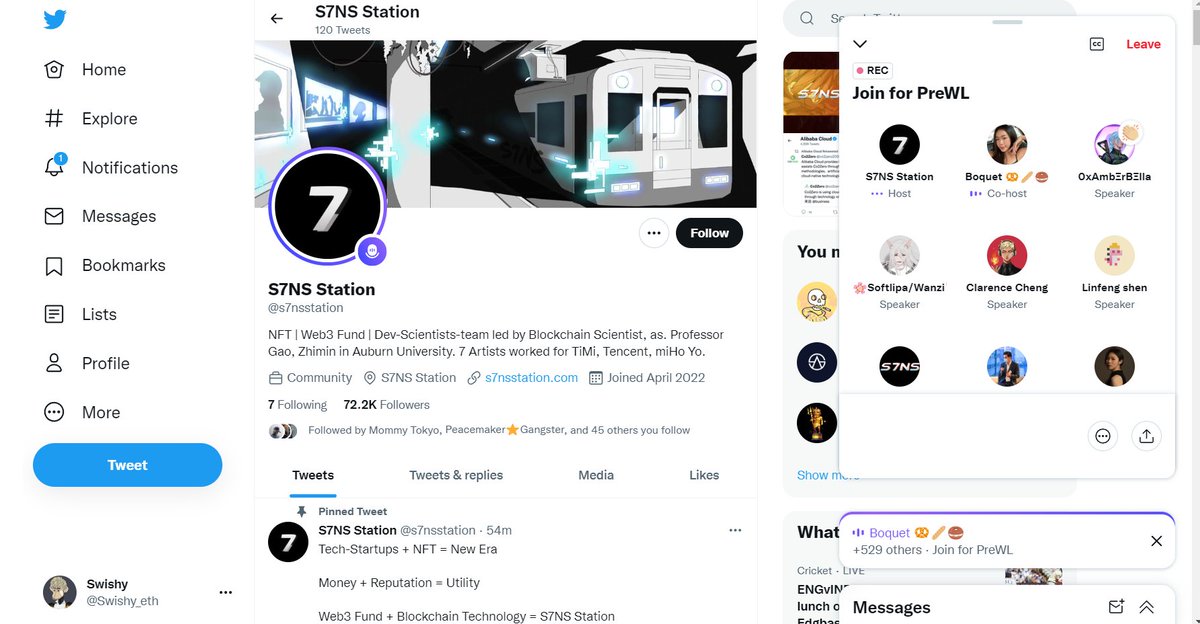 Swishy_eth's tweet photo. Attended the AMA of @s7nsstation today. And I am truly impressed by the idea they are building upon.✨
 @metamin_io https://t.co/IWOqANEA47