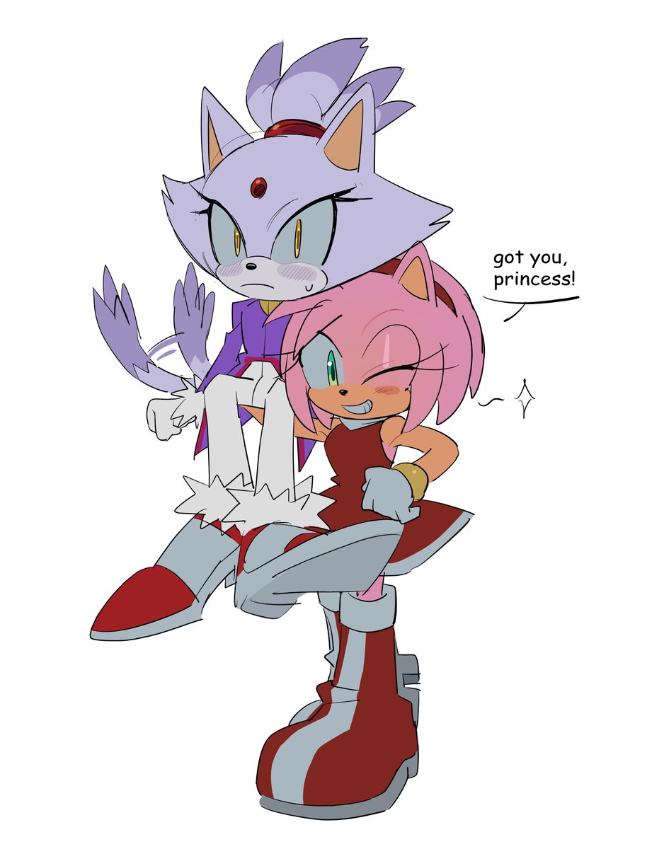 amy benchpresses boulders and eats nails #blazamy #SONIC