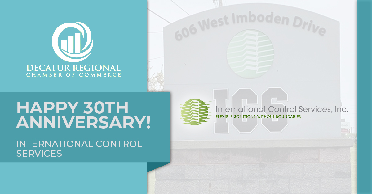 Let's wish congratulations to International Control Services on reaching 30 years in business!

ICS provides services in Electronic Manufacturing Services, Inventory Management Services, and Original Equipment Manufacturer (OEM) repair. Learn more: internationalcontrolservices.com.