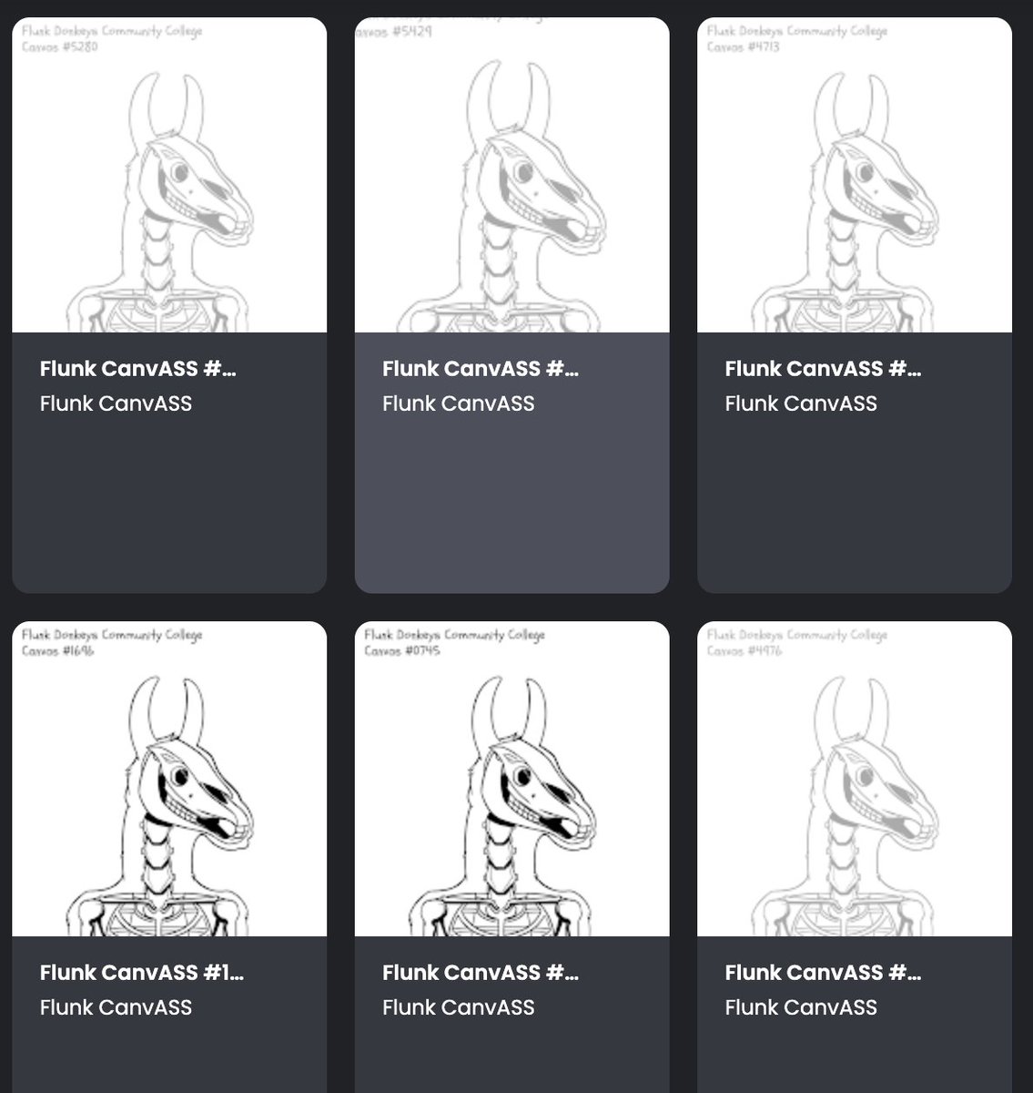 atheenas's tweet photo. Excited for this customization experience featuring @biggunn01s amazing art + OG traits. Mint ends at 8PM EST. Public sale of Flunk CanvAsses soon! 100% Custom Mint experience to make your own Legendary NFT!! @FlunkDonkeys (contest entry + my own excitement) https://t.co/xmfSrn9C1T