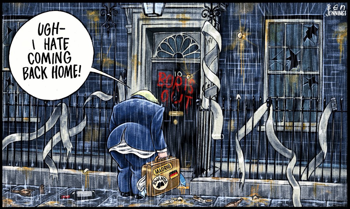 Cartoon4sale's tweet image. Ben Jennings on #BorisJohnson #BorisJohnsonMustGo - political cartoon gallery in London original-political-cartoon.com