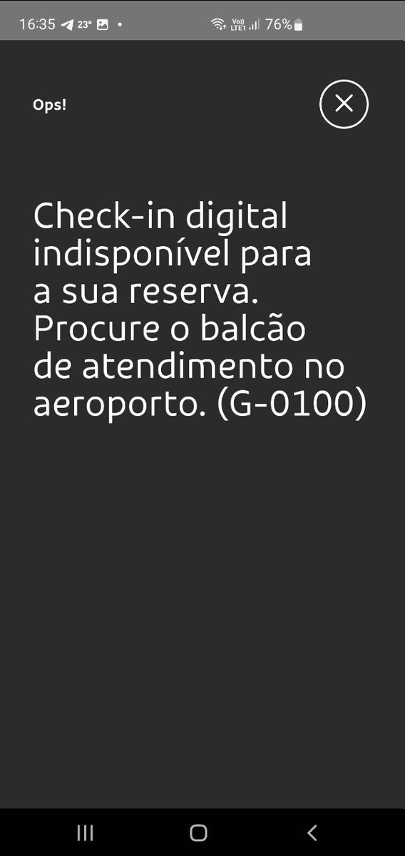 difícil esse atendimento ein.... e se eu não posso aparecer no aeroporto antes? <a href="/VoeGOLoficial/">GOL Linhas Aéreas</a> check-in indisponível
