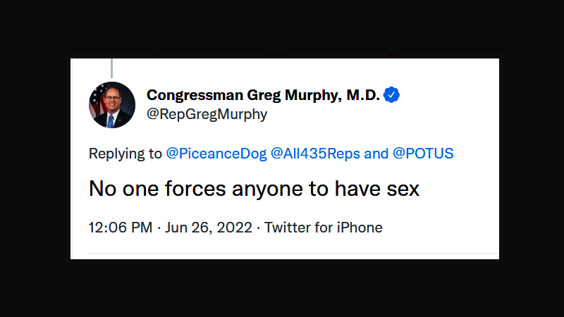 Mrs_Hyven's tweet photo. @RepGregMurphy @POTUS Remember when you tweeted then deleted this bullshit, but not before your own daughter could call you out on TikTok! https://t.co/4IC3adZP6P