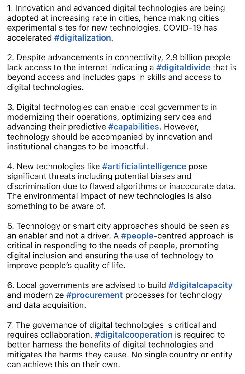 My 7 key takeaways from #WUF11 tech and innovation track sessions and conversations. 

#Digital #SmartCities #People