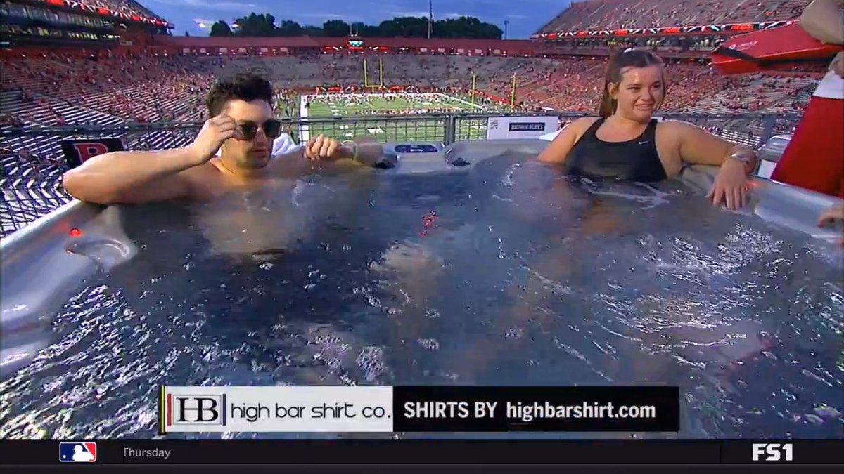 lincoln riley will never be able to handle the atmosphere of the pool at rutgers