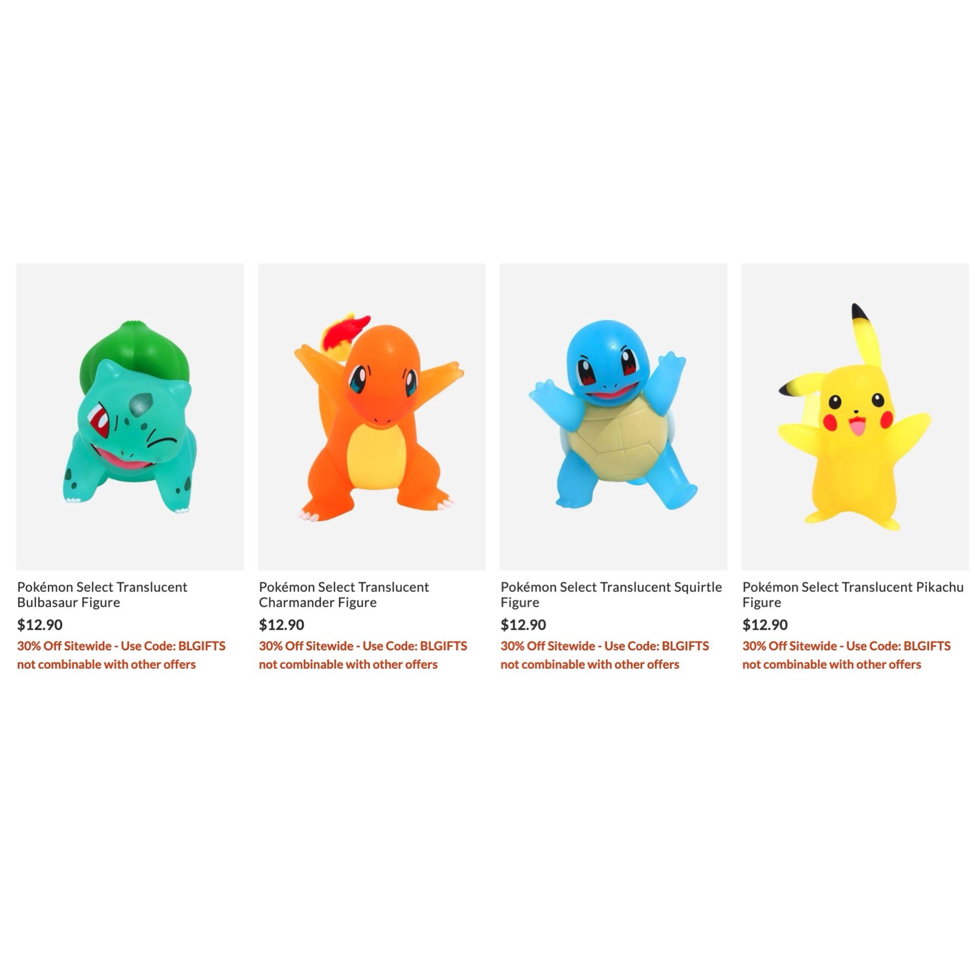 Pikachu Figurine Select Translucide Pokémon