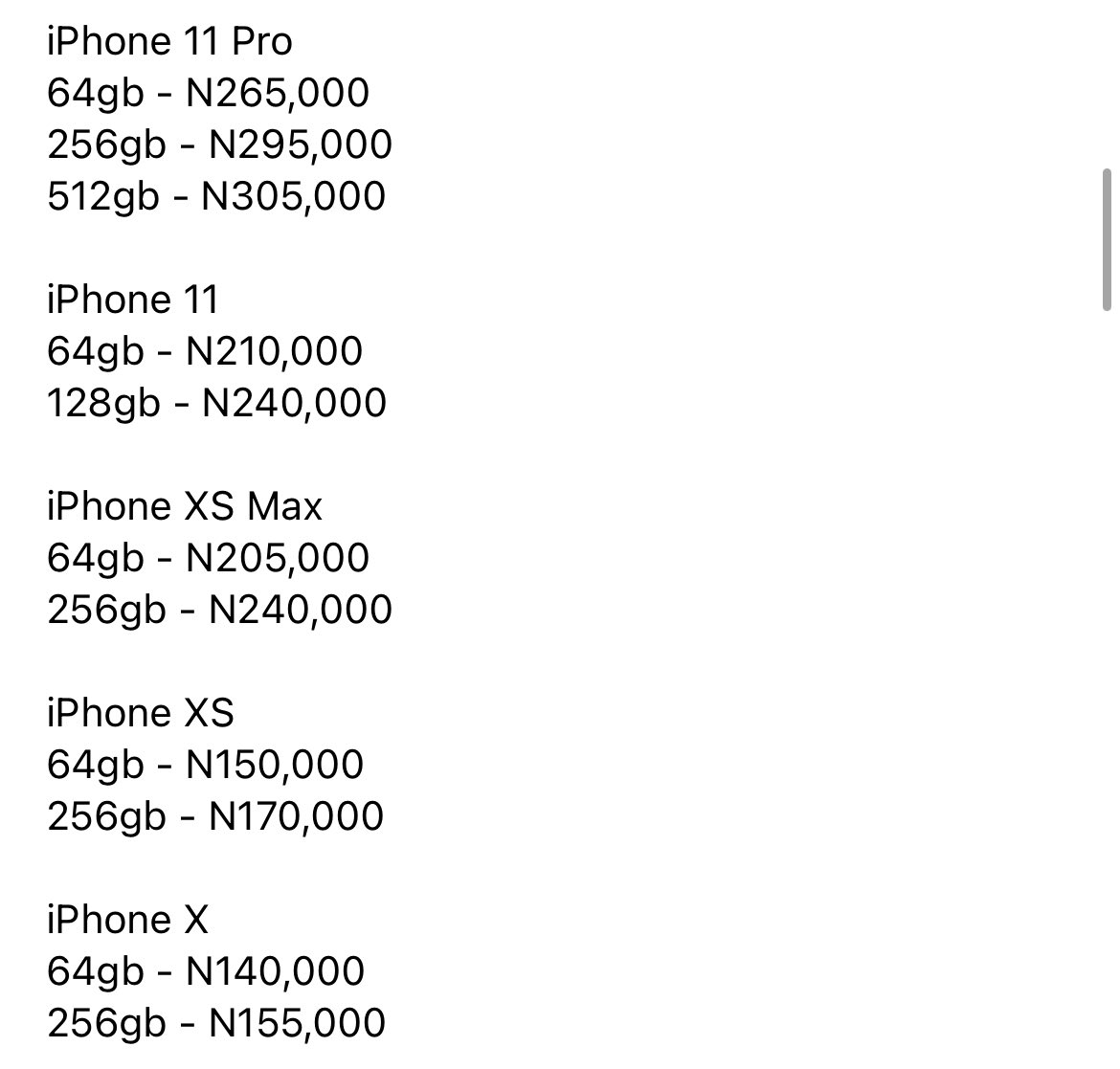 dabz_global's tweet photo. Get acquainted with our updated price list on premium used iPhones @dabz_global 

Which are we giving out next in our monthly giveaway? 

RETWEET this post for CASH 

LIKE this Post for IPHONE 

Make us your gadget plug today!
Suite C3, new banex plaza, Wuse II, Abuja #dabzglobal https://t.co/YJHolPxQX0
