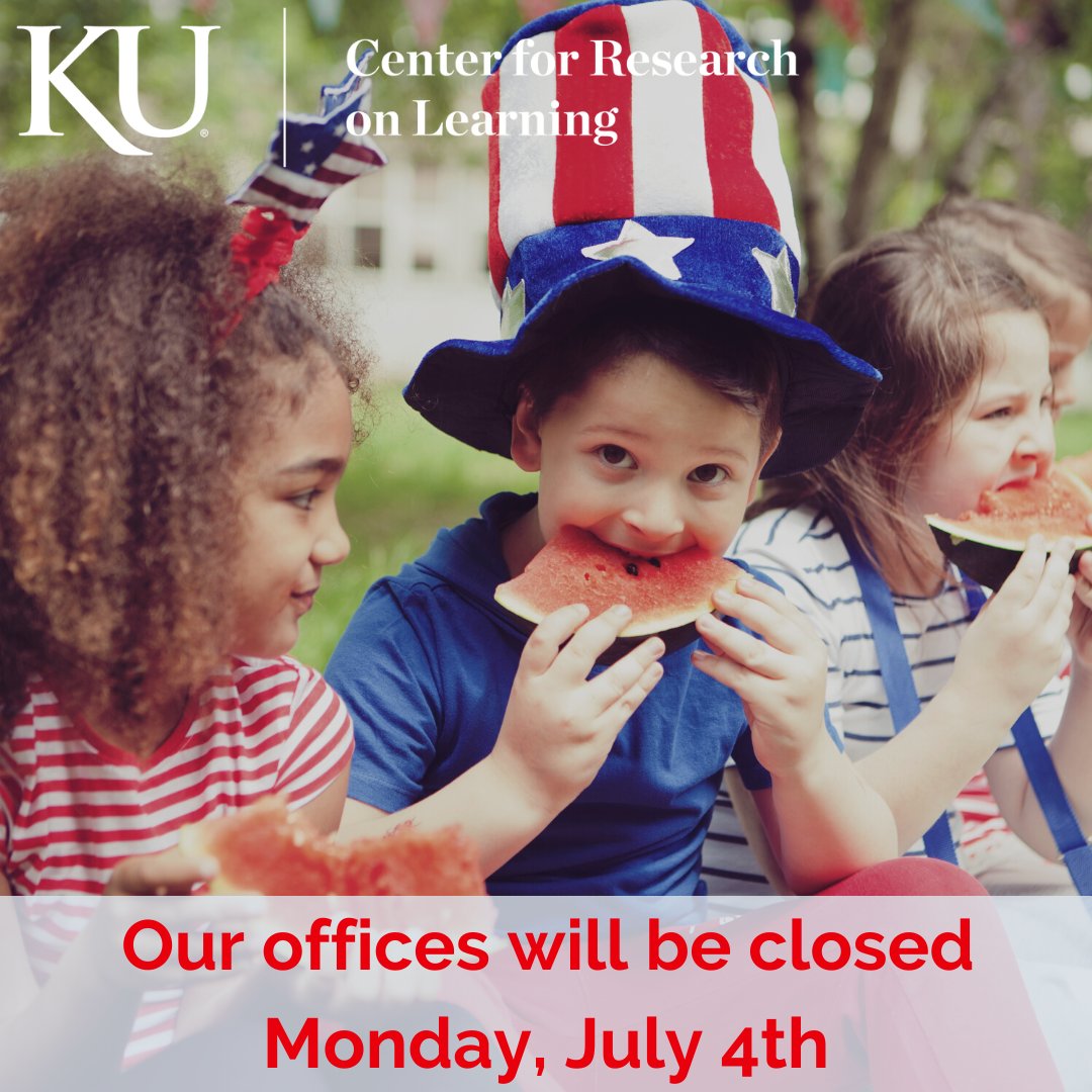 Stay safe today everyone, and keep COOL! 😊

KUCRL offices will reopen tomorrow. 

#KU #4thofjuly2022 #staysafe #keepcool