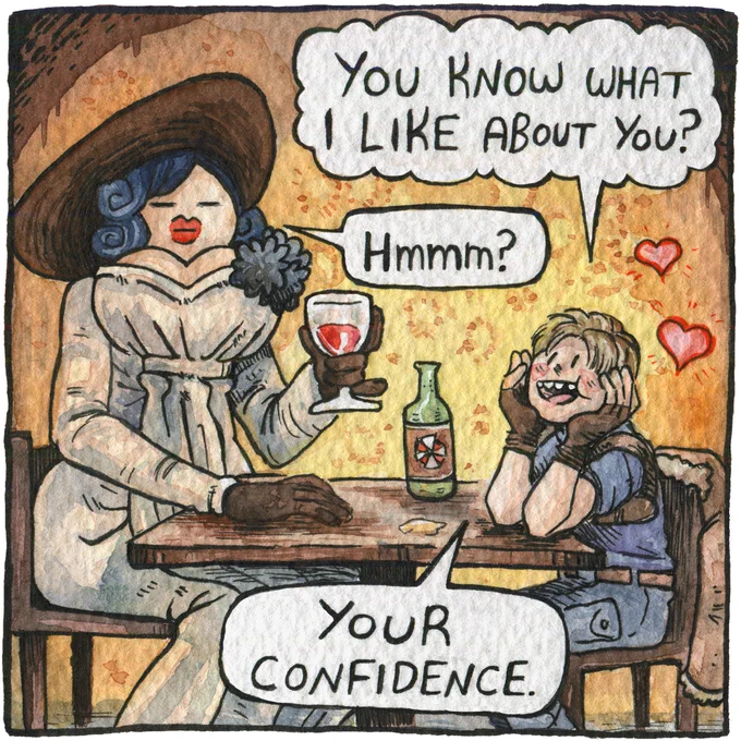 Lady Dimitrescu goes on a blind date ✨ 